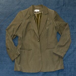 Calvin Klein olive green blazer
